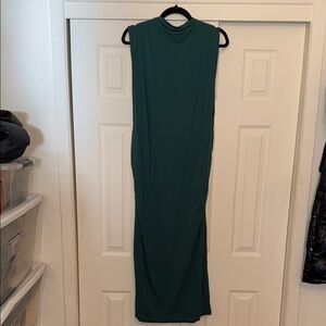 A New Day Green Mock Neck Maxi Dress